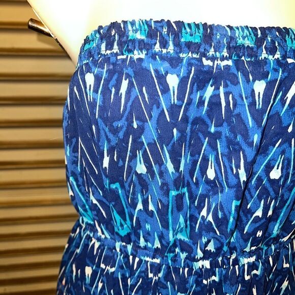 Lane Bryant Maxi Dress strapless geometric and floral design size 14/16 - Picture 4 of 6